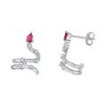 wholesale S925 Sterling Silver Cross-Border Year of the Snake New Drop Snake Ear Studs, Fashionable and Versatile Snake-shaped Ear Jewelry Wholesale-0-4
