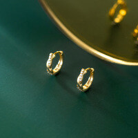 wholesale 925 Sterling Silver Minimalist Wave Ear Clips with Zircon for Women, Summer Cross Ear Jewelry G9467-S925 Silver Earrings Silver 925 Silver