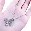 wholesale S925 silver jewelry fashion socialite style new butterfly pendant for women, fresh and sweet design, live-streaming special, 45+5-0-3