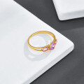 wholesale [925 Sterling Silver Gold Plated] INS Fashion Royal Style Amethyst Women's Ring, Natural Amethyst Versatile Ring Factory Wholesale-0-2