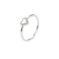 wholesale 925 Sterling Silver European and American Earrings, Sweet Style Heart Earrings for Women, Small and Cute Minimalist Heart-shaped Set Accessories-0-4