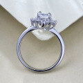 wholesale 925 Silver Zhu Zhifan Jewelry New 55mm Prong-Set High Carbon Diamond Halo Ring with Premium Fashion Feel-0-3
