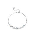 wholesale S925 Sterling Silver Minimalist, Stylish, and Luxurious Moissanite Bracelet for Women, Niche Design Cute Hand Jewelry Wholesale-0-4