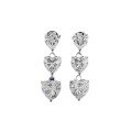 wholesale S925 Silver Three Heart Earrings for Women,Ins Style Cross-Border Dropshipping New Arrival Live Stream-0-4