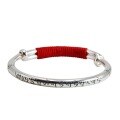 wholesale 999 Silver Retro Ethnic Mantra Scripture Push-Pull Bracelet for Children, Pure Silver Baby Full Moon Birthday Gift-0-4