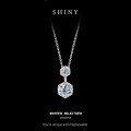 S925 Silver Cross-Border Snake Year Moissanite Necklace for Women-0-4
