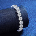 S925 Silver Moissanite Sunflower Roman Luxury Wholesale Bracelet-0-0
