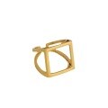 wholesale S925 Sterling Silver Geometric Minimalist Open Adjustable Ring for Women, Korean Version INS Niche Design-0-4