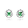 wholesale 925 Sterling Silver Simple Diamond Stud Earrings for Women, Wholesale 925 Sterling Silver Jewelry-0-4