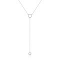 wholesale 925 Silver Single Zircon Necklace, High-End Exquisite Ins Style Socialite Fashion Necklace, Elegant Design Sophisticated Collarbone Chain-0-8