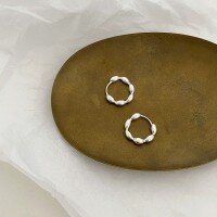 wholesale S925 Sterling Silver Rice Grain Plain Silver Ear Stud Olive Bead Simple and Stylish Commute Versatile High-End Feeling Earrings Gift-Midoduo Earrings 925 Silver