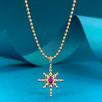 wholesale S925 silver gold-plated octagram necklace pendant, new stylish versatile piece, supports dropshipping-N419 925 silver
