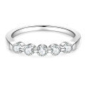 S925 Sterling Silver D Color Moissanite Ring, Sparkling Starry Design-0-3