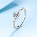 wholesale Pt950 plated S925 silver moissanite diamond ring for women, drop shipping wholesale-0-1
