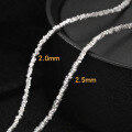 wholesale 925 Sterling Silver Shattered Silver Chain Necklace For Women-0-4