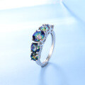wholesale S925 silver, manufacturer direct supply colored crystal ring for women,-0-1
