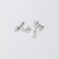 wholesale S925 Sterling Silver Japanese and Korean Minimalist Designer Elegant Pearl Ear Studs for Women, Ins Style Ear Piercing Cross-Border New Product-0-2
