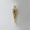wholesale S925 Silver Plated 14K Gold French Style Niche Luxury Australian Opal Freshwater Pearl Hollow-Out Pendant-0-3