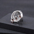 wholesale S925 Silver Designer Luxury High-End Natural Garnet Ring, Flourish Collection Natural Colored Gemstone Ring-0-3
