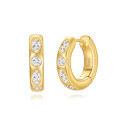 wholesale Brass Metal Hyper Flash Zircon Ear Cuff, Minimalist Exaggerated Earrings For Women,-0-8