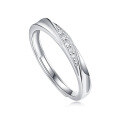 wholesale 925 Sterling Silver Adjustable Love Couple Rings, Valentine's Day Gift for Girlfriend, Non-Tarnishing Rings-0-3