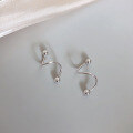 wholesale 925 Sterling Silver Maker Ballpoint Unique Earrings Design Niche Temperament Women High-end Trendy Ins Style Ear Accessories-0-5