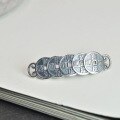 wholesale Metal material pure silver Five Emperor coins zodiac year red rope bracelet accessories DIY links retro handmade braided rope wealth decoration-0-1