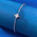 wholesale S925 Silver New Lucky Star Bracelet from Zhuozhifang Jewelry, Fashionable and Elegant, Ins Style Light Luxury for Daily Wear-0-1