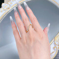 wholesale S925 silver jewelry new curve wave irregular ring, cross-border AliExpress style, stackable forins-0-3