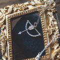 wholesale S925 Sterling Silver Fashion Creative and Trendy Couple Matching Necklace with Cupid's Arrow Design-0-2