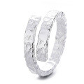 wholesale S925 Sterling Silver Korean-style Creative Irregular Pleated Ring, Ins Fashion Light Luxury Versatile Open Adjustable Index Finger Ring-0-4