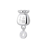 wholesale S925 Sterling Silver Full-Hole Bead DIY Bracelet Necklace Pendant Charm Factory Direct-YP223MA (Small): Approximately 1.0 gram. The processing fee will be charged based on the weight of the silver.
