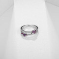 wholesale S925 Silver Vintage Series Natural Amethyst Ring with Exquisite Design, Luxury Feel, and Gemstone Inlay-0-1