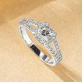 Zirconium Crossed Arms Light Luxury Cocktail Ring, Xiaohongshu Style-0-0