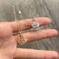 wholesale S925 Sterling Silver Exquisite Micro-Inlaid Zirconia Small Swan Necklace for Women, High-End Pendant Collarbone Chain-0-2