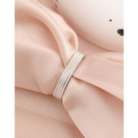 wholesale 925 Sterling Silver Minimalist Women's Plain Circle Ring, Fashionable and Unique Light Luxury Index Finger Couple Band, Closed Design with Engraving Option-Ring 925 Silver Size 12