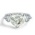 wholesale 925 Silver Shipei Jewelry New 5ct Heart-Shaped High Carbon Diamond 10*12 Simple and Elegant Women's Diamond Ring-0-8