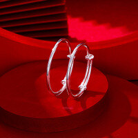 wholesale S990 Silver Adjustable Infant Full Moon Baby Bracelet for Boys and Girls, Ancient Craft Inherited Wholesale Jewelry-Children's Bracelet S990 Silver