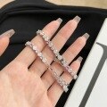 wholesale S925 Sterling Silver Cross-Border European and American High-End Feeling Colorful Zircon Inlaid Full Diamond Light Luxury Valentine's Day Gift Bracelet-0-0