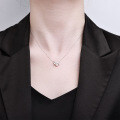 Sterling Silver Iridescent Butterfly Necklace, Minimalist Summer Pendant-0-2