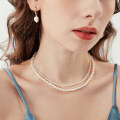 wholesale 925 Sterling Silver Natural Freshwater Pearl Necklace Bracelet Customization, Processing According to Provided Images or Samples, Wholesale Silver Jewelry Customization-0-0