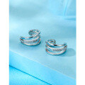 wholesale S925 Sterling Silver No-Piercing Ear Cuff Women's New French Style Earrings High-End Sense Elegant Integrated Ear Clip-0-3