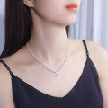 wholesale Metal material, adjustable length necklace collarbone chain with pendant for versatile wearing, Zhuozhifan Jewelry new collection-0-2