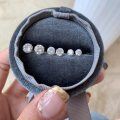 wholesale S925 Sterling Silver 3-6mm Zircon Stud Earrings Fashionable High-End Versatile Wholesale Earrings-0-1