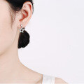 wholesale S925 Sterling Silver Korean Style TikTok Same Simple and Elegant Five-Point Star Pendant Earrings with Moissanite Wholesale-0-3
