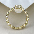 wholesale 925 Silver Plated with 18K Gold, 5mm High-Carbon Diamond, Ins-Style Beaded Stack Ring, Fashion Jewelry-0-3