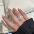 wholesale S925 Sterling Silver French Openwork Exquisite Lace Edging Vintage Palace Style Ring Fairy Wide Band Statement Ring Trendy-0-0