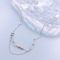 wholesale S925 Sterling Silver Minimalist Ins Style Versatile Plain Bead Bracelet, Niche Design Gift for Best Friend-0-1