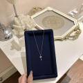 wholesale S925 Sterling Silver Mini Key Pendant Necklace, Small and Exquisite Design, Magic Key Necklace for Women, Sweet Collarbone Chain-0-3