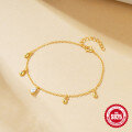 wholesale S925 Sterling Silver Drop Diamond Pendant Bracelet, a trendy and versatile summer accessory-0-3